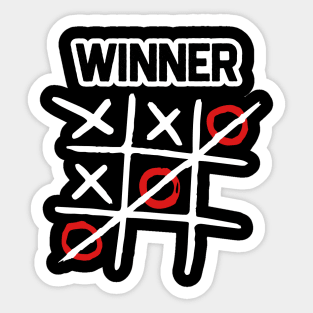 Tic Tac Win - Game Winner Sticker